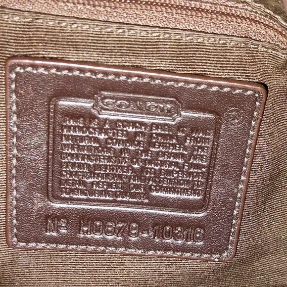 Coach Brown Leather Shoulder Bag - Picture 2 of 4